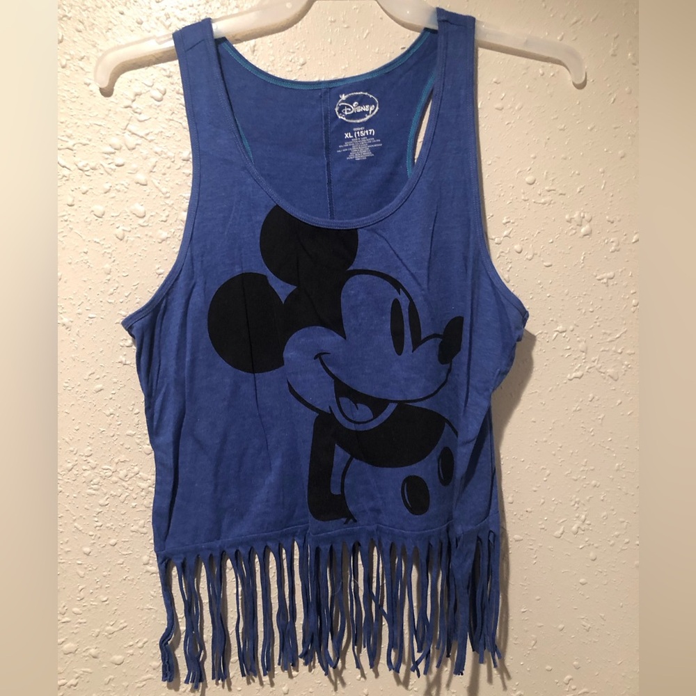 Disney Mickey Mouse fringed tank top